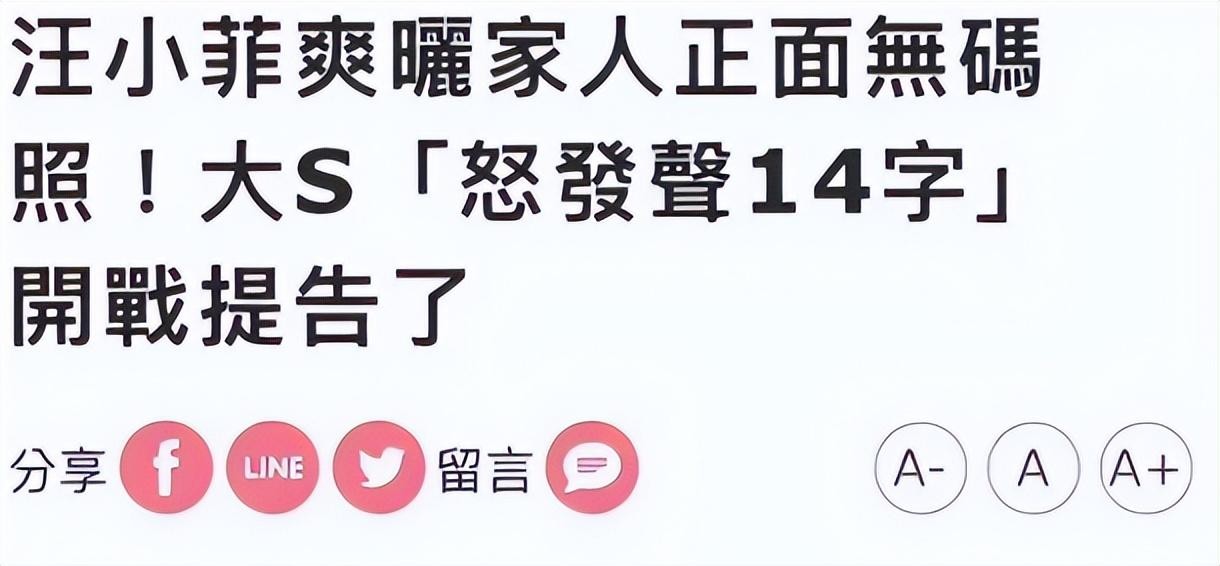 大s儿子和女儿名字(大s家庭成员介绍)