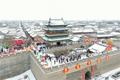 ​山西晋中：春节旅游热潮涌动