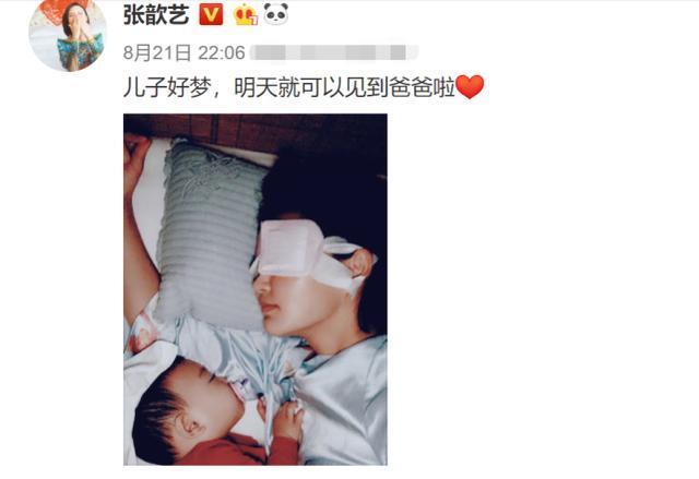 张歆艺晒儿子熟睡照,宝宝侧面颜值逆天,睫毛又长又浓密太吸睛