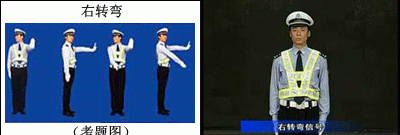 交警指挥手势图解,交警指挥手势动作中左手上举掌心向前表示什么图30