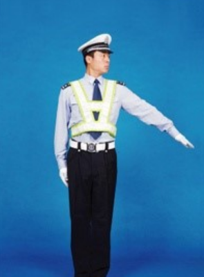 交警指挥手势图解,交警指挥手势动作中左手上举掌心向前表示什么图4