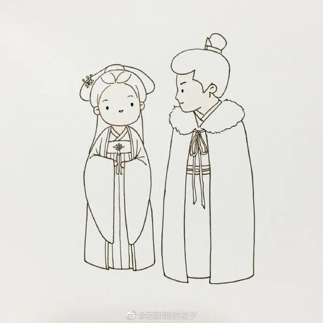 简单可爱还高冷的古风人物怎么画(一步一步教你画最热古装剧人物和可爱的古风小姐姐)(14)