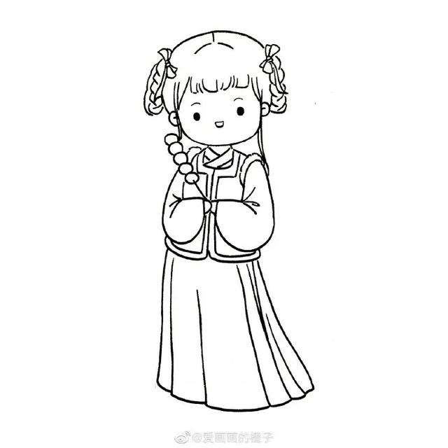 简单可爱还高冷的古风人物怎么画(一步一步教你画最热古装剧人物和可爱的古风小姐姐)(51)