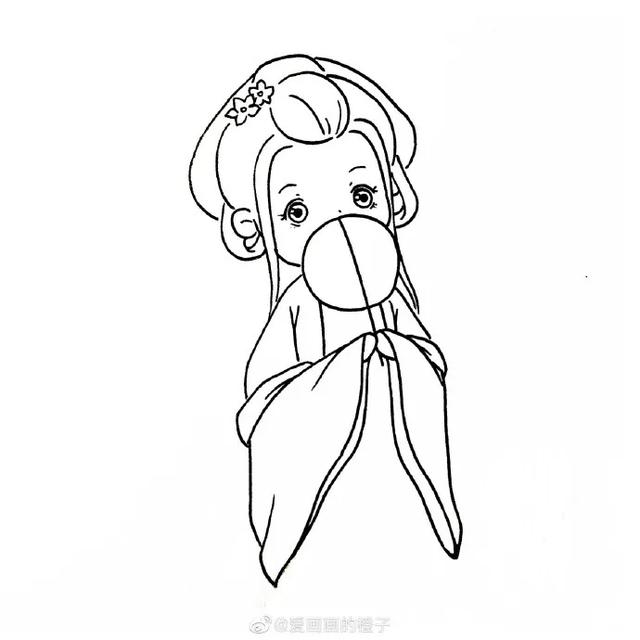 简单可爱还高冷的古风人物怎么画(一步一步教你画最热古装剧人物和可爱的古风小姐姐)(39)