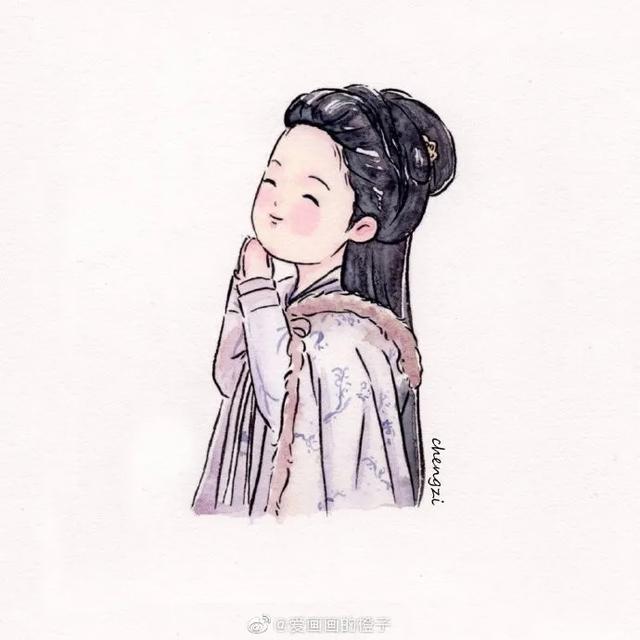 简单可爱还高冷的古风人物怎么画(一步一步教你画最热古装剧人物和可爱的古风小姐姐)(5)