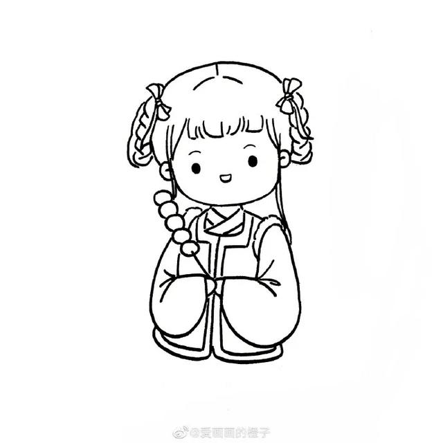 简单可爱还高冷的古风人物怎么画(一步一步教你画最热古装剧人物和可爱的古风小姐姐)(50)