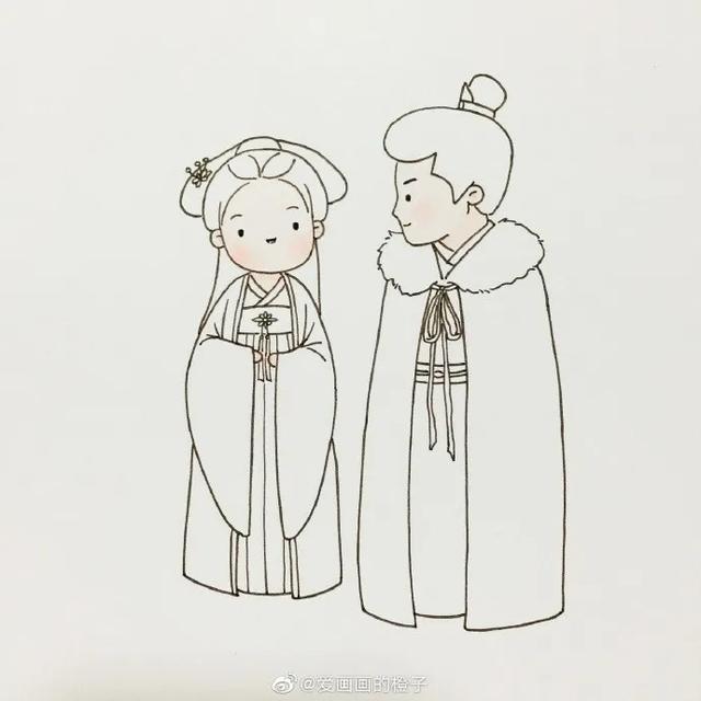 简单可爱还高冷的古风人物怎么画(一步一步教你画最热古装剧人物和可爱的古风小姐姐)(15)