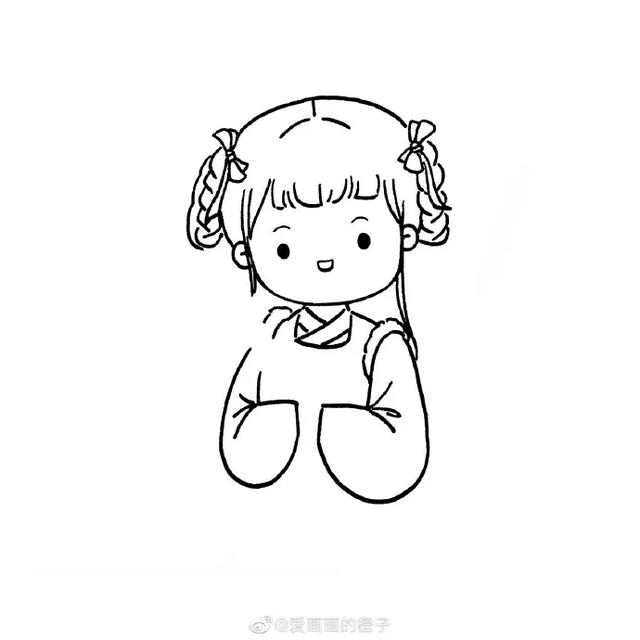 简单可爱还高冷的古风人物怎么画(一步一步教你画最热古装剧人物和可爱的古风小姐姐)(49)