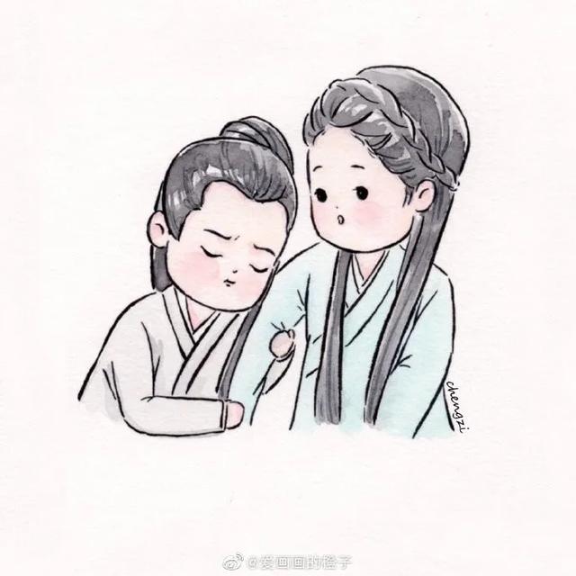 简单可爱还高冷的古风人物怎么画(一步一步教你画最热古装剧人物和可爱的古风小姐姐)(4)