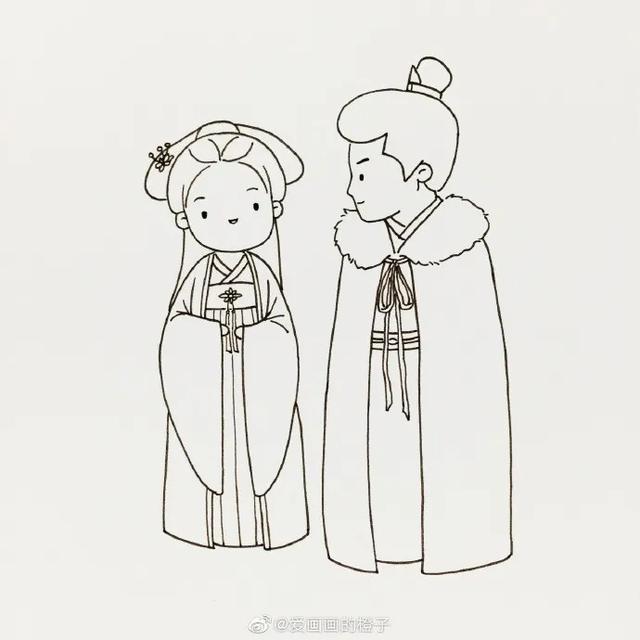 简单可爱还高冷的古风人物怎么画(一步一步教你画最热古装剧人物和可爱的古风小姐姐)(13)