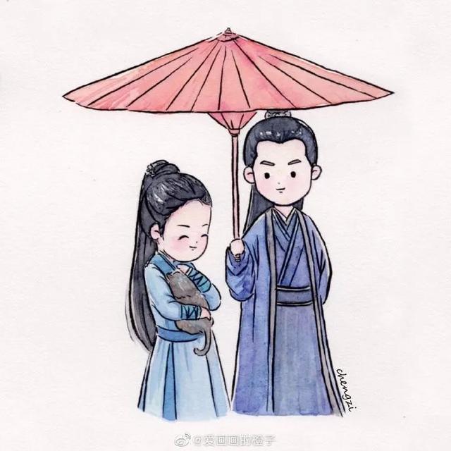 简单可爱还高冷的古风人物怎么画(一步一步教你画最热古装剧人物和可爱的古风小姐姐)(6)