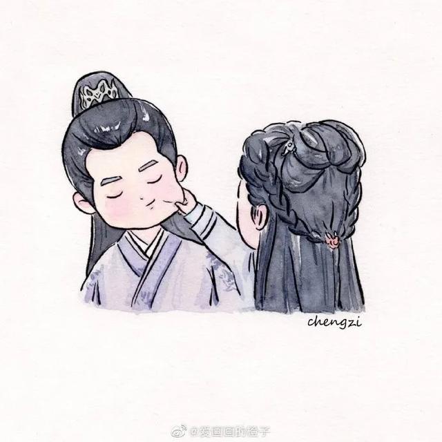 简单可爱还高冷的古风人物怎么画(一步一步教你画最热古装剧人物和可爱的古风小姐姐)(11)