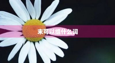 末可以组什么词(耘可以组什么词)