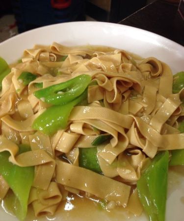 尖椒干豆腐不放肉的做法