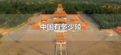 ​中国有多少陵（中国共有多少陵）