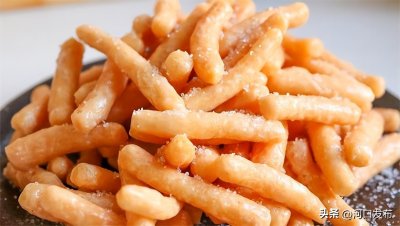 自制江米条,真正的老式配方,口感香酥不开裂,比买的还好吃