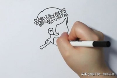 每天学一幅简笔画--情侣简笔画画法步骤图解教程