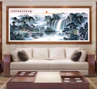 源远流长十字绣能挂客厅吗(源远流长十字绣的寓意)