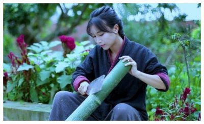 李子柒最受欢迎的美食视频,她和奶奶吃饭的小细节,感动了网友