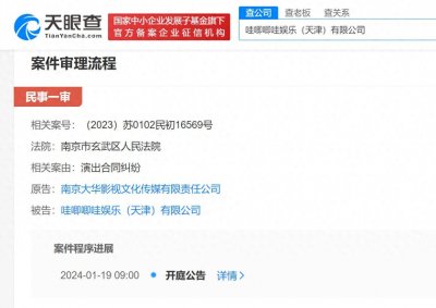 ​哇唧唧哇因演出纠纷被起诉