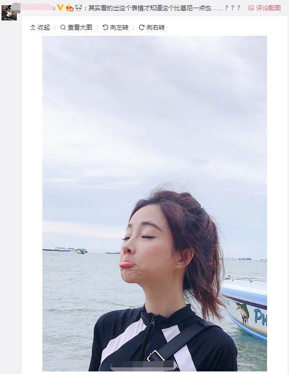 冯提莫深夜发博，性感比基尼照太迷人，网友：太漂亮了