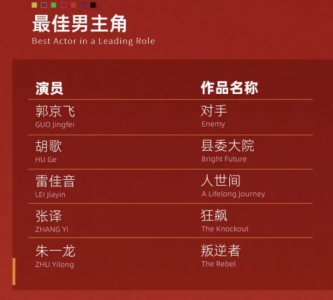 ​竟然没有高启强！张颂文没有提名白玉兰