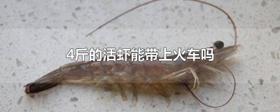 ​能带活虾上火车吗 火车上允许带活虾吗