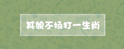 ​其貌不扬打一生肖