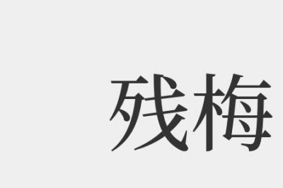 ​梅组词语二字