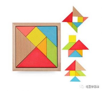 ​用七巧板拼出各式各样的图形（小图块拼出大世界）