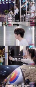 ​杨汝晴与侯卓成在射箭馆缠绵flirt，杨汝晴箭偏，侯卓成直击“心坎”