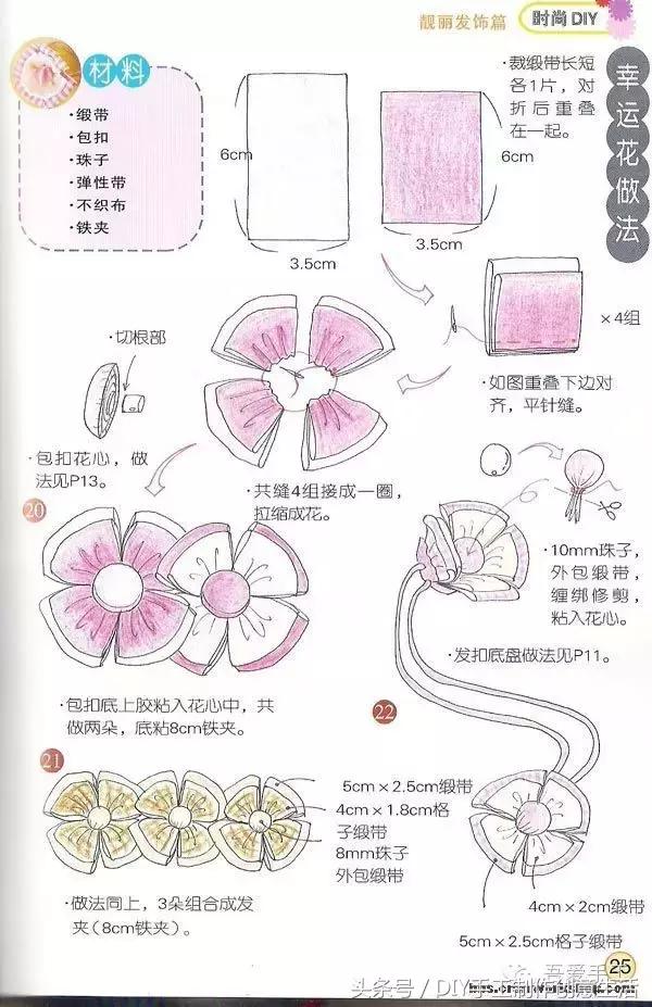 手工制作简单又好看的发饰（DIY手工制作发饰头饰）(18)