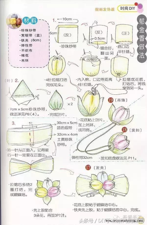 手工制作简单又好看的发饰（DIY手工制作发饰头饰）(16)