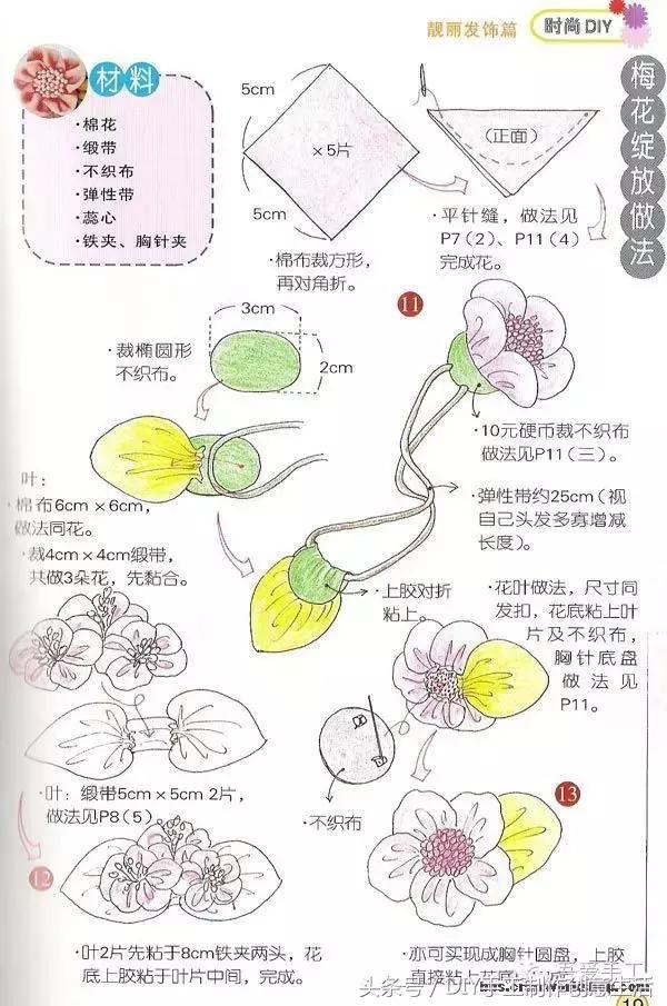 手工制作简单又好看的发饰（DIY手工制作发饰头饰）(11)