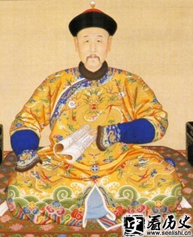 签订尼布楚条约的康熙皇帝画像