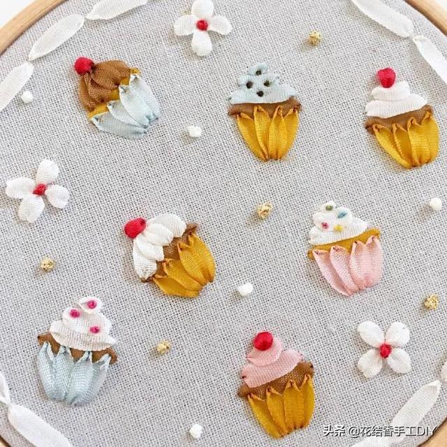 丝带绣绣法技巧（丝带绣还能这么绣）(4)