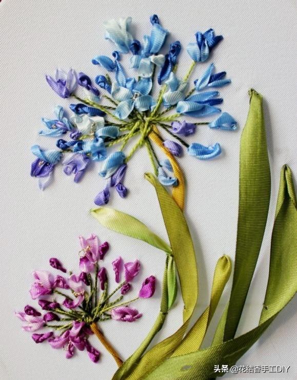 丝带绣绣法技巧（丝带绣还能这么绣）(17)