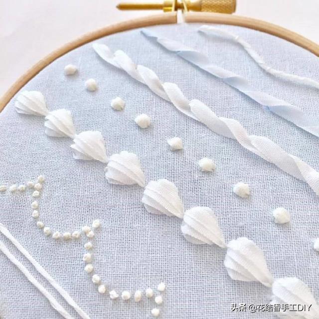 丝带绣绣法技巧（丝带绣还能这么绣）(10)