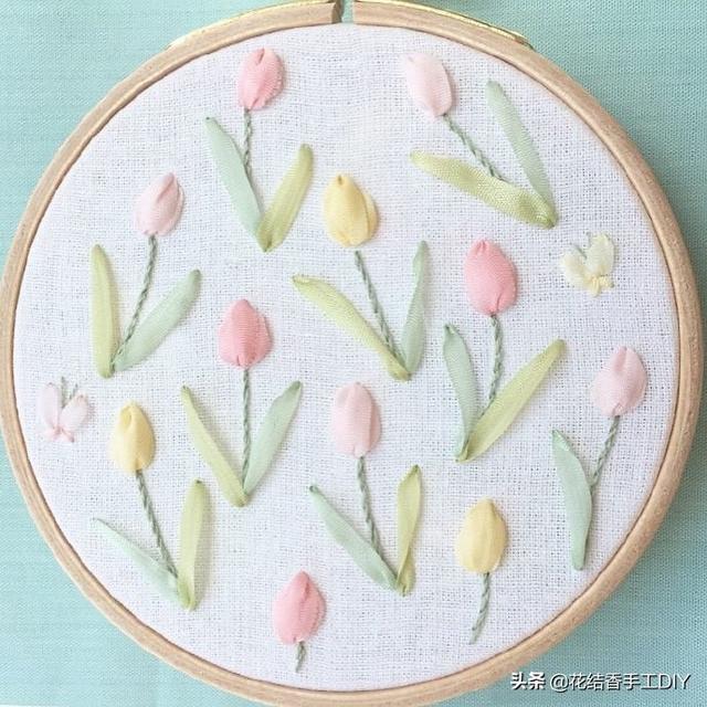 丝带绣绣法技巧（丝带绣还能这么绣）(7)