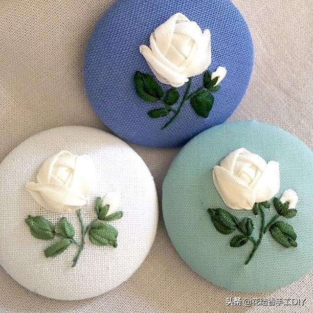 丝带绣绣法技巧（丝带绣还能这么绣）(3)