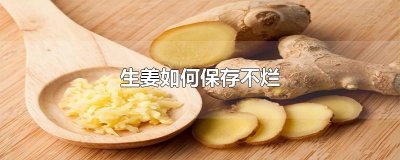 ​生姜如何保存不烂
