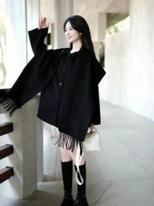 ​经典黑色魅力爆棚｜大衣&长靴时尚演绎