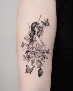 ​素花纹身图案