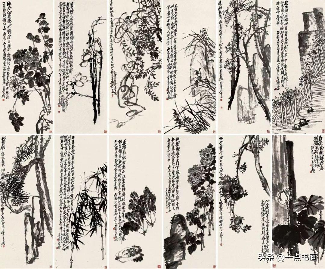 吴昌硕简介及代表作品（吴昌硕 精品80幅欣赏）