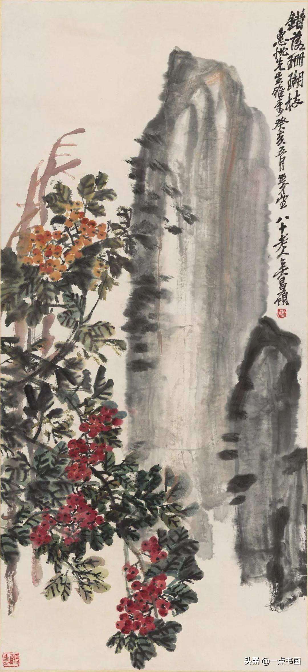 吴昌硕简介及代表作品（吴昌硕 精品80幅欣赏）