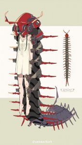 ​昆虫×机械×美少女，这位画师的拟人化，实属“惊艳”