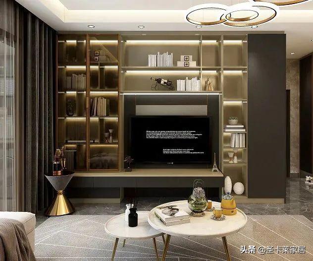 电视柜4种不同的设计方案(5种定制电视柜美观实用)(18)